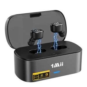 1Mii E3Pro Écouteurs sans Fil pour TV avec Émetteur, Kit Transmetteur de Casque sans Fil pour TV, 2,4GHz Latence Faible, Plug and Play, avec Station de Charge, Optique 3,5mm AUX RCA (1MiiDirect-FR, neuf)