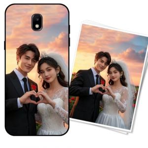 WUACYEAMING Coque Personnalis&eacute;e pour Samsung Galaxy J5 2017 Housse Anti-Choc Anti-Rayures Antid&eacute;rapante TPU - Personnalisez avec Photos/Textes/Logo CadeauMariageNoir Minuit (WUACYEAMING, neuf)