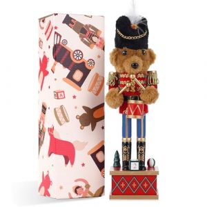 VorFor Casse Noisette Noel Puppe,28cm Figurine, Nutcracker Christmas,Casse Noisette en Bois(Tambour Soldat Petit Ours),D&eacute;coration De No&euml;l &agrave; l'int&eacute;rieur,Un Excellent Cadeau De (VorFor, neuf)