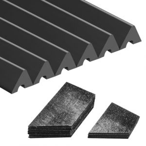 PolyMath Billard K66 Tampon en Caoutchouc Coussin de Rail de Table de Billard (Jeu de 6) Accessoires de Pare-Chocs de Rechange - 7/8/9 Pieds et Housses de Coussin de Table de Billard 12-3 mm / 0,12 (HappyMood  Sports, neuf)