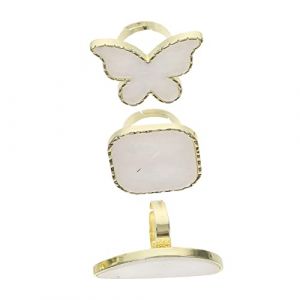 HEALEEP Lot De 3 Palettes De Nail Art Avec Planche Couleur Abs Lisse, Format Carr&eacute;, Rond Et, Outil De M&eacute;lange Pour Artistes Nail Art, Usage Professionnel Et Diy, Accessoires Salon De Beaut&eacute; (Aesthetiscs, neuf)