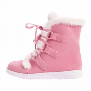 Bottes de Neige Femme Fourr&eacute;es en Daim Bottes Femme Hiver Chaudes &agrave; Lacets Bottine Confort Chic Chaussure Hiver Plate Bottines Snow Boots Fourr&eacute;es Imperm&eacute;able Botte Neige Chaussures de Randonn&eacute;e Ski (Sunliney, neuf)