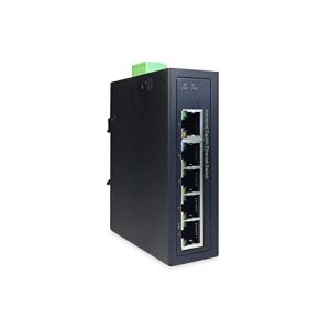 DIGITUS commutateur de r&eacute;seau 5 ports - rail DIN ou montage mural - Gigabit Ethernet RJ45 femelles - rail DIN - 1 Gbit/s (Yeppon, neuf)