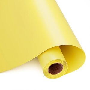 HKC Rouleau Vinyle Adh&eacute;sif, 30.5cm x 400cm Vinyle Adh&eacute;sif Jaune Mat pour Cricut, Film auto-Adh&eacute;sif pour Silhouette Cam&eacute;e, Vinilo Adhesivo Permanente pour Mug DIY, Fen&ecirc;tre, C&eacute;ramique, Plastique (HKC FR, neuf)