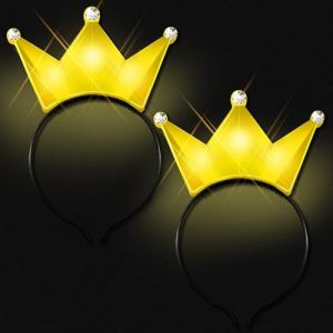 Niumowang Serre tete Lumineux, Couronnes LED, Bandeau lumineux à LED, Bandeau lumineux, Couronne lumineuse, Bandeau lumineux de princesse, Pour carnaval, rave, fête, enfants et adultes (2PCS, 2) (xueyuedianzi, neuf)