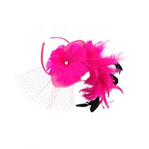 WOFASHPURET Coiffe De Mariée Voile Pour Femme Chapeau Bibi Mini-chapeau Pince À Cheveux Pour Soirée Festival Occasion Spéciale (Leiyun, neuf)
