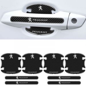 ADOORO 8 Pi&egrave;ces Protecteur de poign&eacute;e de Porte de Voiture, pour Peugeot 308 2008 3008 408 301 5008 Autocollant De Cuvette De Porte De Voiture (Yukunyue Trading Co., Ltd., neuf)
