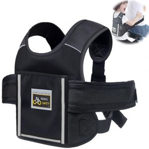 Ceinture de Sécurité Moto pour Enfants Harnais Moto Enfant Harnais de Moto pour Enfant Harnais Securite Enfant Moto Harnais de Sécurité Moto Enfants Réglable Matériau Respirant Réfléchissant (DONGSSM, neuf)