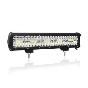 Willpower 38cm 17'' 300W Barre LED Faisceau de Spot et Inondation Rampe LED 12V 24V Étanche Bar a LED Feux Phare de Travail LED Projecteur LED pour 4x4 Voiture Camion Tracteur Quad Véhicule Bateau (YZ-EU, neuf)