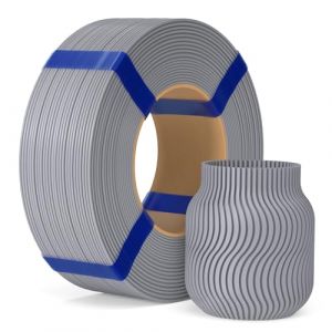 ELEGOO Filament PLA Basic Refill 1,75 mm Gris 1KG, Filament PLA 3D Sans Bobine Pr&eacute;cision Dimensionnelle &plusmn;0,02 mm, Recharge &Eacute;cologique pour Bobine R&eacute;utilisable (ELEGOO FR, neuf)
