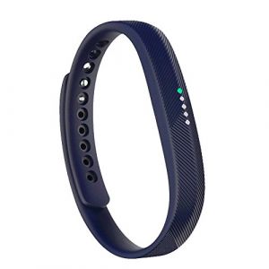 honecumi Bracelet Compatible avec Fitbit Flex 2 Bracelet Hommes Femmes, Flex 2 Souple Silicone Classiques Reglables Sport Bracelet Accessoires &Eacute;l&eacute;gant Sangle, Grand/Bleu Fonc&eacute; (honecumi-FR, neuf)