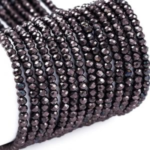 2200 pi&egrave;ces de perles rondelles en verre galvanis&eacute; de 2 mm, bronze rouge, enti&egrave;rement rev&ecirc;tues, perles facett&eacute;es, espaceurs en vrac pour colliers, bracelets, bijoux, loisirs cr&eacute;atifs (Bestewelry, neuf)