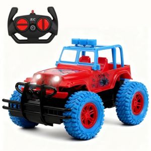Voiture T&eacute;l&eacute;command&eacute;e pour Enfants, 2.4Ghz Jouet Spider Monster Truck Radiocommandee avec Phares LED RC Voiture Telecommand&eacute; Tout Terrain, Cadeau pour Gar&ccedil;on Fille 4 5 6 7 8+ Ans Anniversaire No&euml;l (Sharemee, neuf)