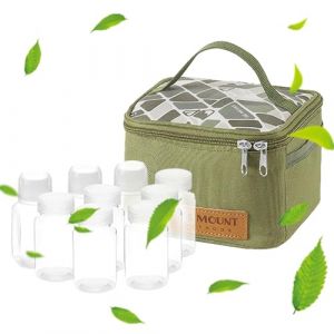 Kit d'épices de camping, kit d'épices de voyage | Ensemble de sel et de poivre de 9 pièces - Distributeur portatif de condiments pour shaker à épices, sac de randonnée séparable Xistuoz (criatle, neuf)