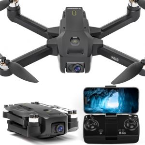 K610 GPS Drone avec 4K Caméra adulte S0NY IMX SD Card, Drone Professionnel avec Moteur Brushless, Transmission 5G WiFi, Smart Return Home, GPS Drone Follow Me, Moins de 249g, Batterie Modulaire (KARUISRC, neuf)