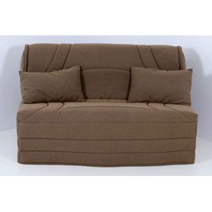Hévéa Sélection Housse BZ 140x190 matelassée Marron Taupe XL (pour Matelas de 14 à 15 cm) (Hévéa Sélection, neuf)