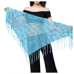 G&eacute;n&eacute;rique &Eacute;charpe de Danse du Ventre pour Femme Ceinture Danse Orientale Jupe &Agrave; Gland &Agrave; Paillettes Jupe Boh&egrave;me des Paillettes &Eacute;charpe La Hanche Frange Femmes Ceinture de Danse du Ventre (NiceYear, neuf)