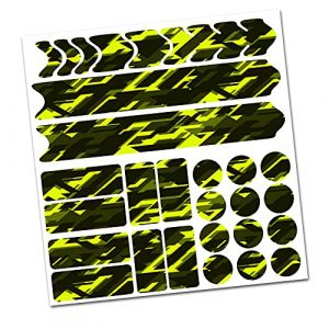 AlphaShield Film de protection autocollant pour cadre de v&eacute;lo, VTT, BMX, carbone, R159 R161 (13 jaune Future Neon) (Finest-Folia, neuf)