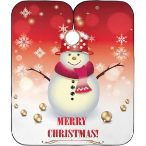 Bonhomme De Neige De Noël En Hiver Cape De Coupe Anti-Taches Robe De Coiffure Accessoires Cape De Cheveux Pour Barber Instituts De Beauté Coiffeurs 140X168Cm (guangzhouhongchenmaoyishanghanggerenduzi, neuf)