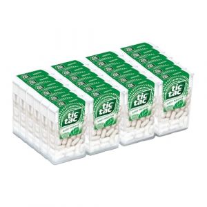 TicTac Go&ucirc;t Menthe - Bonbons frais sucr&eacute;s &agrave; la Menthe - Format de Poche - 24 boites x 18g (Deligusta, neuf)
