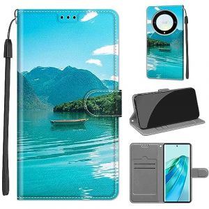 Coque pour Honor X9A 5G / X40 5G, Coque Honor Magic5 Lite,Etui Protection Housse Premium de Portefeuille en Cuir Fermeture Magn&eacute;tique Flip Case pour Honor X9A 5G / Honor X40 5G / Honor Magic5 Lite (DIKAS, neuf)