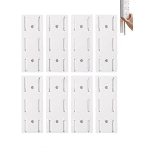 LOZTBUE 8 supports de prises autocollants et non poreux, supports de multiprises, supports de prises, supports muraux, supports de routeurs de prises, boîtes de rangement de cuisine (blanc) (LOZTBUE, neuf)