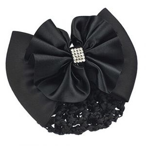 Le filet des papillons, le filet des cheveux, Pince à cheveux en filet, Barrette, filet à cheveux, nœud papillon, couverture de chignon, filet de Snood, barrette à cheveux, noir (DXHRY, neuf)