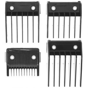 Mobestech Lot de 4 Sabots de Tondeuse &agrave; Cheveux Petits Sabots Professionnels R&eacute;glables 3-6-9-12 Mm Accessoires Coupe Cheveux Utilisation Maison et Salon (Cash Liu, neuf)