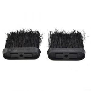Lot de 2 brosses de chemin&eacute;e, recharge de t&ecirc;te pour ensembles d'outils de chemin&eacute;e, brosse de rechange rectangulaire pour foyer de chemin&eacute;e, S (GreenandHouse, neuf)