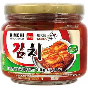 WANG Kimchi en bocal (chou chinois pimenté) 410g (Lot de 4 boîtes) (Bo Time - Direct Fabricant, neuf)