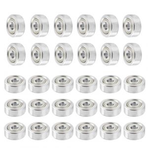 Saipor 30pcs 623ZZ Roulements à Billes Acier Carbone Mini Bearing Double Blindage Miniature Deep Groove 623 ZZ Ball Bearings pour les Roulements d'imprimantes 3D (3 x 10 x 4 mm) (saipor, neuf)