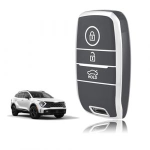 TOOMUME Coque Cl&eacute; TPU, Etui Cl&eacute; &Eacute;tui Cl&eacute; Adapt&eacute; pour Kia Sportage GT Line Sorento Picanto Soul NIRO Rio Stonic Optima Ceed Forte Koup, Couvre Clef Cache Cle Voiture Tel&eacute;commande - Smart Key (TOOMUME, neuf)