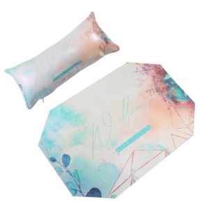 iplusmile Coussin De Manucure Octogonal Grand Format En Tissu Confortable Pour Salon De Manucure Usage Professionnel Et Personnel à Domicile Avec Tapis à Main Anti-poussière (Cosy & U, neuf)