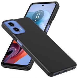 WFTE Coque pour Motorola Moto G34 Housse Etui en Mate TPU Souple Protection en Silicone [Antichoc][Antid&eacute;rapante] [Anti-Empreintes digitales] Case pour Motorola Moto G34&ndash; Noir (WFTE, neuf)