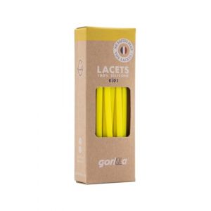 Gorilla - Lacets Elastiques Enfants Plats et Fins - Gagnez du Temps, Adieu les N&oelig;uds Bonjour le Confort - Autobloquants Ultra R&eacute;sistants - 90 cm x 4,5 mm (Lacets Gorilla, neuf)