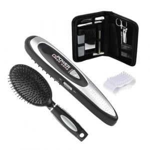 Brosse à cuir chevelu pour la croissance des cheveux, nettoyant vibrant pour cuir chevelu avec piles, peigne électrique portable pour nettoyer les soins personnels, le bien-être et la relaxation (yuechangmao, neuf)