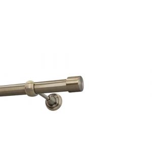 HDTL 25mm Kit de tringle a rideau Metal Fixation murale Laiton Antique 120 cm Zoya (HDTL House Decoration, neuf)