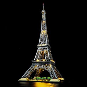 GEAMENT Jeu De Lumières Compatible avec Lego La Tour Eiffe (Eiffel Tower) - Kit D'éclairage LED pour Icons l 10307 (Modèle de Bloc Non Inclus) (GEAMENT-FR, neuf)
