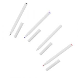 IDEANATEGRATE Lot de 4 Marqueurs de Tatouage Professionnel Simples pour Salon de Beaut&eacute;, Stylo de Positionnement pour Sourcils, Per&ccedil;age et Marquage, Couleurs Blanc Noir Violet Rouge, Usage (SumerKa, neuf)