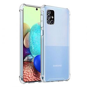 Hually Coque Samsung Galaxy A71, Anti Jaune, Transparente, Anti-Choc, Anti-Rayure Cover pour téléphone A71, Coque Etui Housse pour Samsung Galaxy A71 (TechainDirect, neuf)