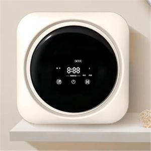 Tambour Mural Machine &agrave; Laver murale automatique, enti&egrave;rement automatique et essoreuse, chargement frontal de 3 kg, s&eacute;chage haute temp&eacute;rature &agrave; 95 &deg;C, pour dortoirs et appartements de voyage (Juan Peng-FR, neuf)