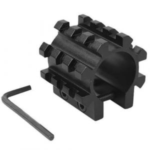 Gexgune Support de Rail &agrave; 5 ​​Positions de 25 mm - Poign&eacute;e Laser et Lampe Torche tri-Rail r&eacute;glable en Aluminium pour Fusil de Chasse Calibre 12 - Compatible P.icatinny - D&eacute;tachement Rapide (Aeryoyo FR, neuf)