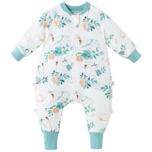 Chilsuessy Gigoteuse pour bébé - Avec pieds - 1,5 tog - En coton - Manches longues - Avec jambes - Pour garçons et filles - Beau cygne - 110 cm/taille du bébé 115 à 130 cm (Chilsuessy, neuf)