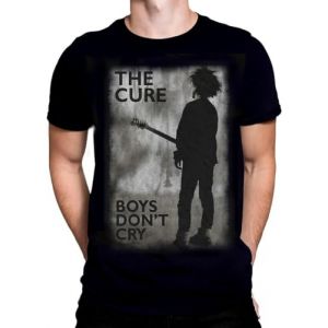 Rock Off Boys Don't Cry Officiel The Cure Merch Hommes Manche Courte Cotton Noir T-Shirt - S (Wild Star Hearts UK Ltd, neuf)