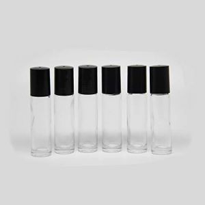 YIZHAO Transparent Flacon Roll On Vide 10ml, Flacon Roll On en Verre, pour Huile Essentielle, Rechargeable, Aromathérapie, Parfum, Massage,avec [Bille en Acier Inoxydable]-12Pcs (One Trillion Network, neuf)