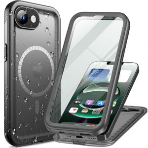 Cozycase Coque Magn&eacute;tique pour iPhone 16e Etanche Antichoc Compatible avec MagSafe - 360 Integral Incassable Militaire R&eacute;sistante IP68 Waterproof Anti Choc Eau Poussi&egrave;re 16 e Case et Protection Camera (Glfenge, neuf)