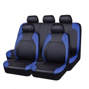 EsprAL 5 sièges Ensemble Complet Voiture Cuir siège Housses, pour Citroen C3 C2 C3 XR C4 Cactus C4 Picasso C5 C6 DS3 DS4 DS5 ImperméAble Respirant Nonslip Protection Housse Accessoire,C/Black Blue (suiyueheng, neuf)