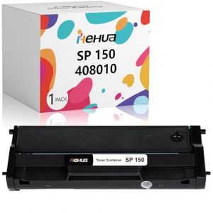 hehua SP 150 Toner Cartouches Compatible Remplacement pour Ricoh SP150 Type-150 HC 408010 407971 pour Ricoh SP 150su SP 150sf SP 150w SP 150suw SP 150 x (Noir, 1500 Pages) (Hehua-EU, neuf)