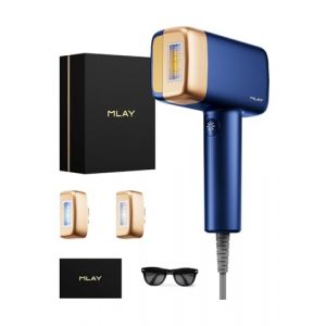MLAY T14 3en1 Epilateur Lumiere Pulsee avec Fonction de Refroidissement 3℃, 0,5s/flash,500 000flashs, Epilation Laser Femme Homme Visage Bikini, Indolore pour Le Corps Entier Epilateur Laser(HR+SR+AC） (KinseiBeauty Personal Care, neuf)