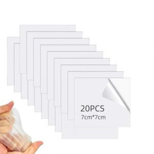 20PCS Kit Reparation Liner Piscine Rustine Piscine &Eacute;tanche Flexible TPU 7 * 7cm Ruban Adh&eacute;sif R&eacute;paration Transparent Piscine pour Lit &Agrave; Eau, B&acirc;che De Piscine, Bateau Gonflable, Matelas Gonflable (Hawfund, neuf)